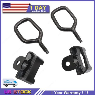 FOR NISSAN 370Z INFINITI Q50 Q60 QX50 HOOD LOCK HOOK STRIKER W/ COVER PAIR