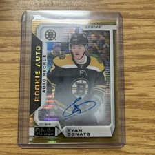 2018-19 O-Pee-Chee Platinum “Seismic Gold Rookie Auto” Ryan Donato #RRD S/N  /25
