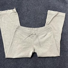 Y2K Nike Pants Womens Medium Gray Sportswear Fleece Sweatpants Drawstring Jogger