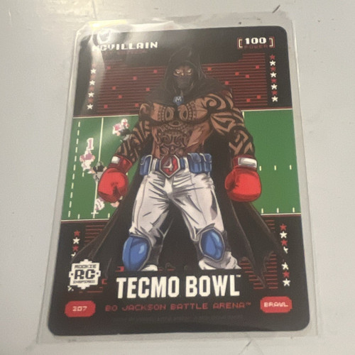 Bo Jackson Battle Arena Bo Jackson Rookie Tecmo Bowl Villain #207 Raiders Card