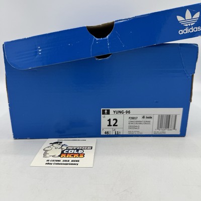 Adidas Yung-96 Raw White Navy Solar Orange Size 12 F35017 | eBay