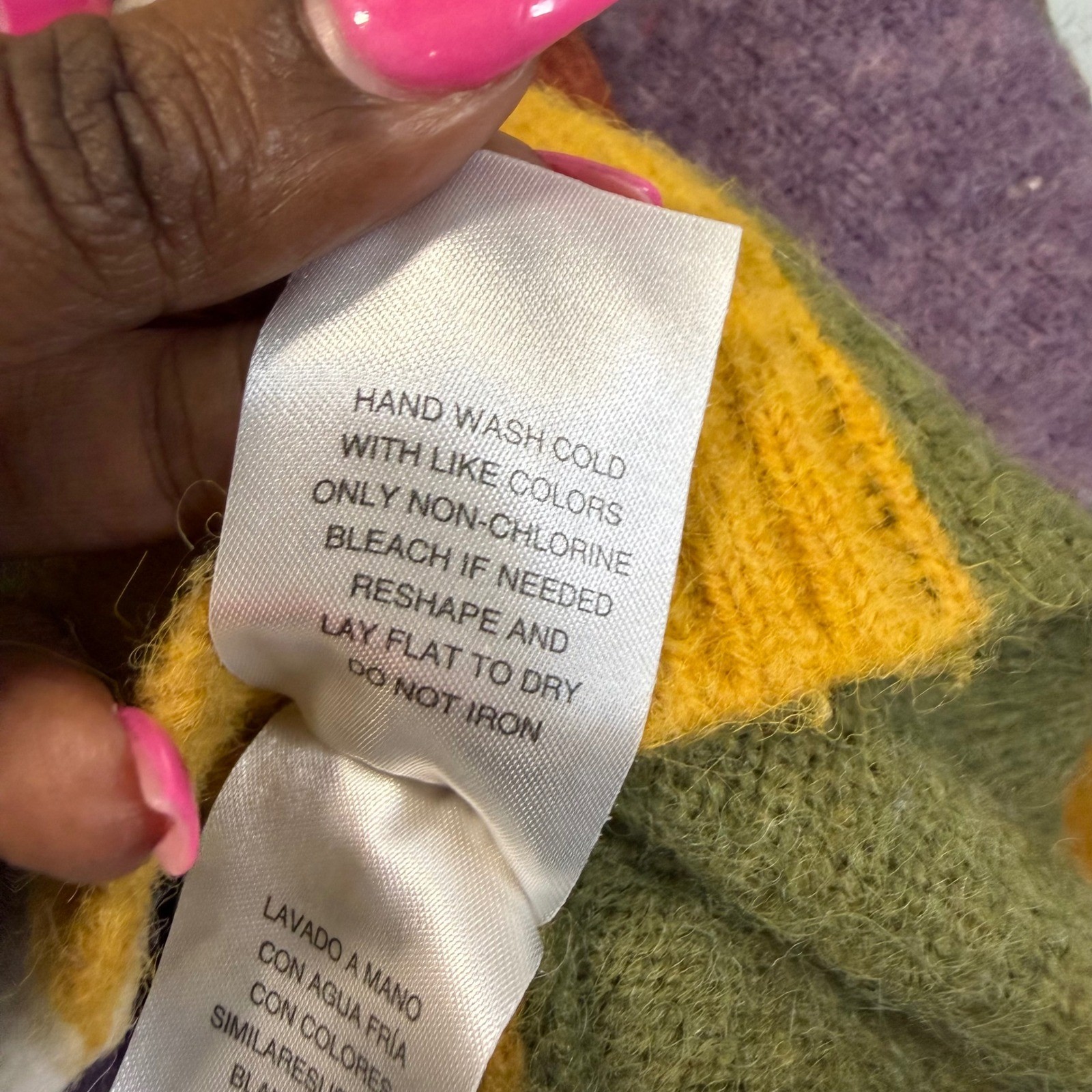 Cleo+Wolf Colorblock Patchwork Daisy Embroidered … - image 7