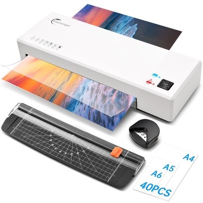 Laminator Machine with Laminating Sheets Paper Trimmer Corner Rounder