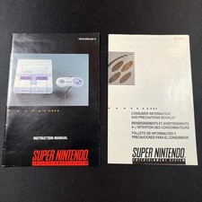 SNES Console Instruction Manual Consumer Precautions HW A -SNS-USA-2 SNS-ISA-3