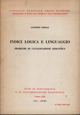 Indici logica e linguaggio - Alfredo Serrai (s.e.) [1974]