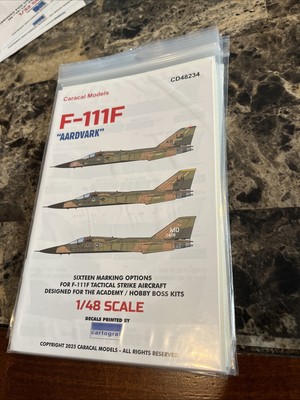 1/48 Caracal Decals #48234 F-111F Aardvark