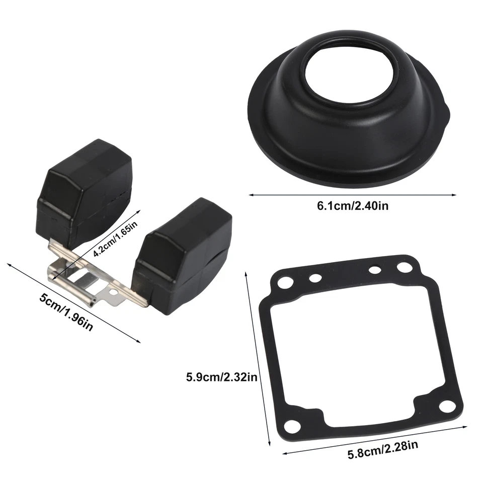 Kit de reconstrucción de reparación de carburador diafragma de flotador para Yamaha Maxim 650 XJ650 1980-83 Foto 2 de 4