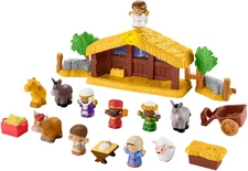 Little People Toddler Toy Nativity Set with Music Lights & 18 Pieces for Christm