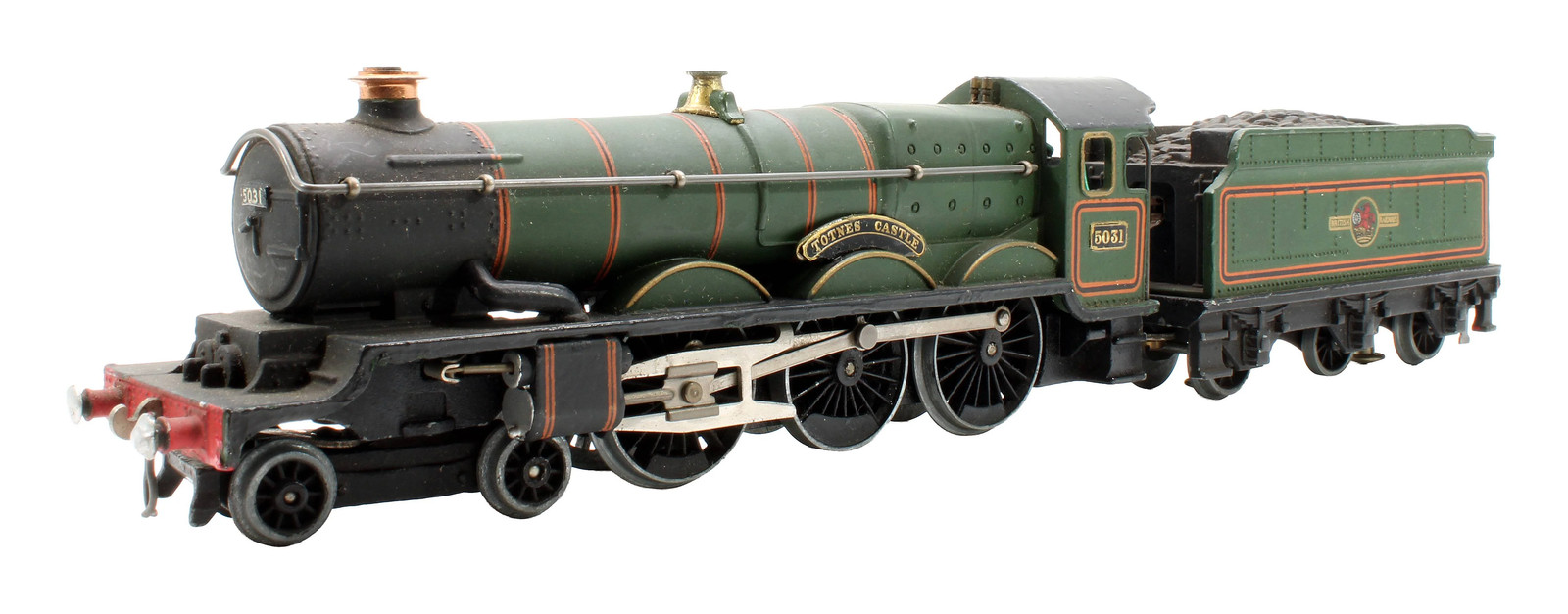 KIT BUILT OO GAUGE BR GREEN CASTLE CLASS 5031 'TOTNES CASTLE' STEAM LOCOMOTIVE