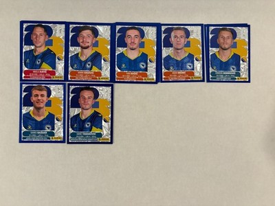 2026 Panini World Cup Sticker Rare Blue Crumple Foil Bosnia and Herzegovina