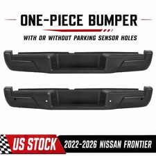 1-piece Rear Bumper Assembly For 2022-2026 Nissan Frontier W Or Wo Sensor Hole 1-piece Rear Bumper Assembly For 2022-2026 Nissan Frontier W Or Wo Sensor Hole