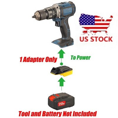 1x Adapter for Hercules 20v Tools To fits Bauer 20V Batteries/Low Voltage Cutoff