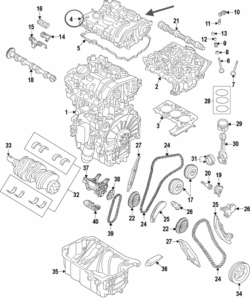 Mini Cooper Genuine 1112761127 Cylinder Head Cover - Valve Cover 11-12-7-611-277