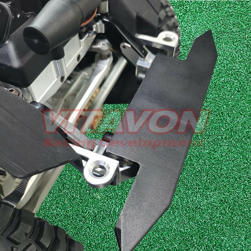 Vitavon CNC Aluminum 7075 Front & Rear Bumper Mount for Axial SCX6 1/6 Black - Picture 5 of 6