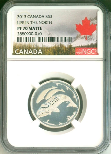 2013 Canada S$3 Life In The North NGC PF70 Matte