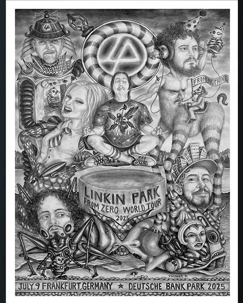 LINKIN PARK FROM ZERO WORLD TOUR ポスター Linkin Park From Zero World Tour 2025 London UK June 28 2025