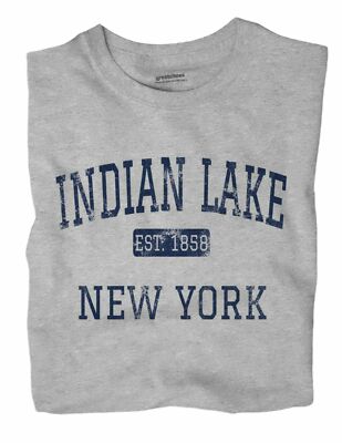 Indian Lake New York NY T-Shirt EST