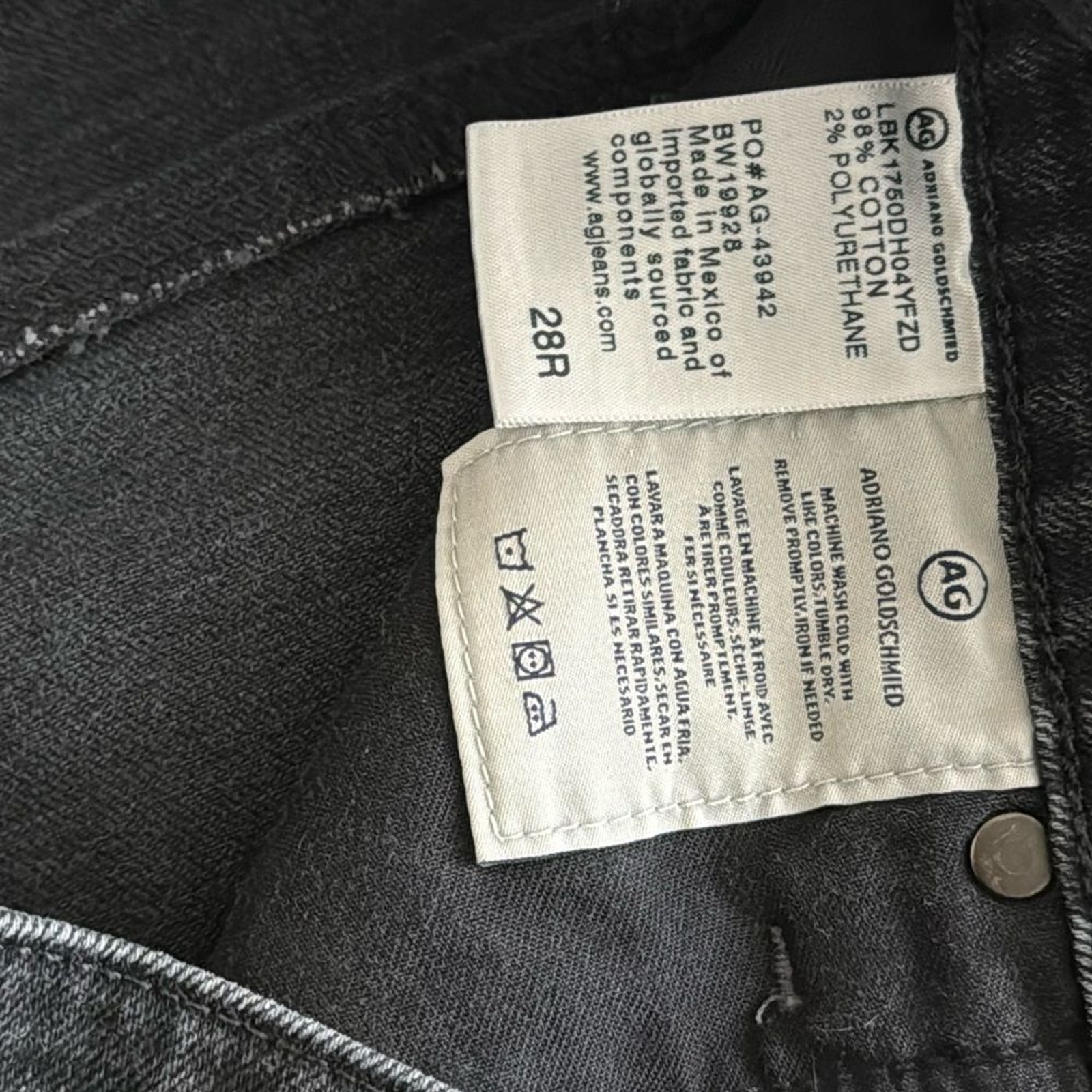 Adriano Goldschmied AG Sophia Ankle Vintage High-Waisted Skinny Black Jeans 28 thumbnail 9