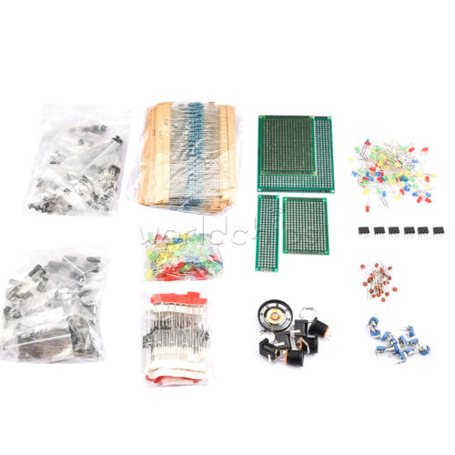 Electronic Component Kit Assortment LED Transistor Capacitor Resistor PCB Board - Picture 1 of 6