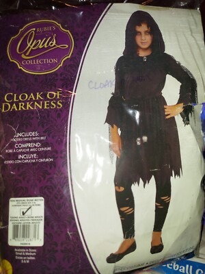 Rubies Cloak of Darkness Grim Reaper Child  Girl's Costume Size Teen Medium 2-6