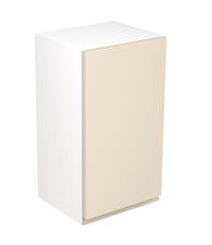 Flat Pack Kitchen Cupboard Units 73.5cm tall Gloss Cream Handleless Doors Drawer