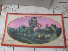 CALENDRIER PUBLICITAIRE "EPICERIE-MERCERIE-BUVETTE " illustr A.LEDOUX ANNÉE 1931