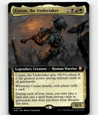 MTG Coram, the Undertaker (Extended Art) #27 - Commander: Modern Horizons 3 MTG Coram, the Undertaker (Extended Art) #27 - Commander: Modern Horizons 3