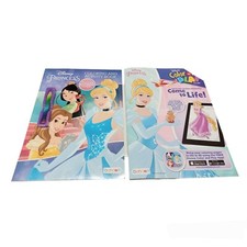 2x Disney Princess Coloring  Activity Books-Cinderella-Belle CLEARANCE