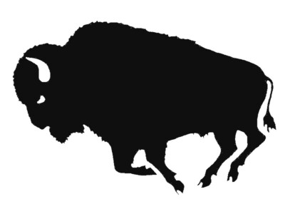 10cm Auto-Aufkleber Bison B?ffel Wisent Wildrind Wei? Alle Farben F3393