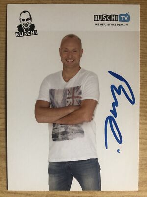 Frank Buschmann AK RTL Ninja Warriors Autogrammkarte original signiert