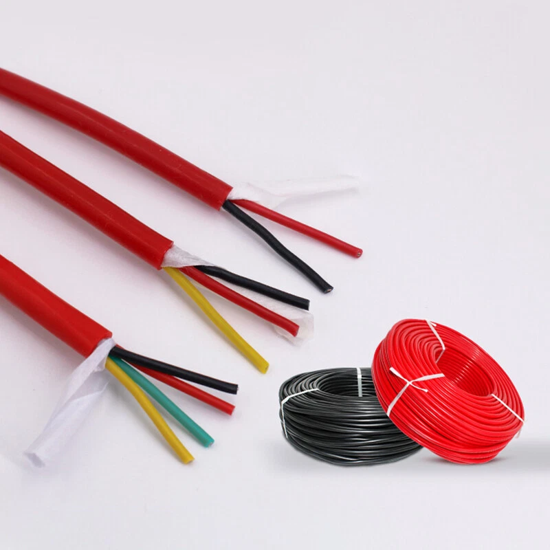 Flex Soft Silicone Wire Cable 0.3/0.5/0.75/1/1.5/2.5/4mm² Black Red 2 3 4 Core - Image 2 of 4