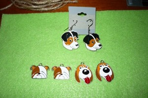 Walker Coonhound Beagle English Bull Dog Earrings 1 Pair Ebay