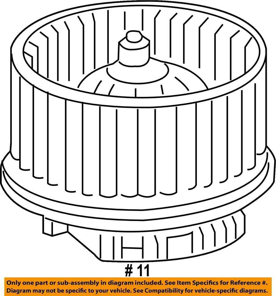 Motor soplador de climatización delantero usado se adapta a: GMC Yukon 2017 grado A Foto 4 de 4