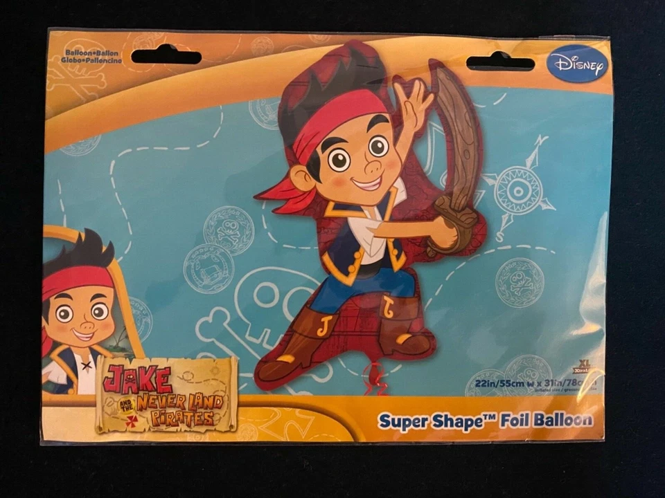 Globo de aluminio súper forma Jake and the Never Land Pirate 22 x 31  Foto 2 de 2