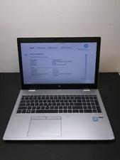 hp probook 650 g4 15.6"  i5-8250U 1.6GHZ  8GB RAM  NO OS/CHARGER/HDD