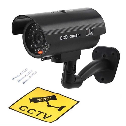 Kamera Dummy Attrappe Überwachungskamera LED CCTV Camera mit / ohne Solar Panel - Afbeelding 18 van 22