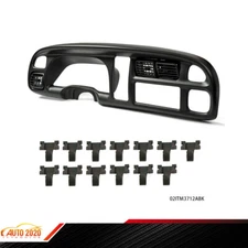 Dash Board Bezel Cover Instrument w/Vents Fit For 98-02 Dodge Ram 1500 2500 3500