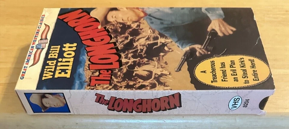 The Longhorn (VHS, 1991) Wild Bill Elliot ~ B&W~ CLASSIC WESTERN~ QUALITY TESTED - Image 3 of 4
