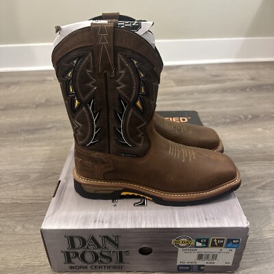 DAN POST WARRIOR-COMPOSITE TOE EH 11'' BOOTS DP59429 Men s 9W