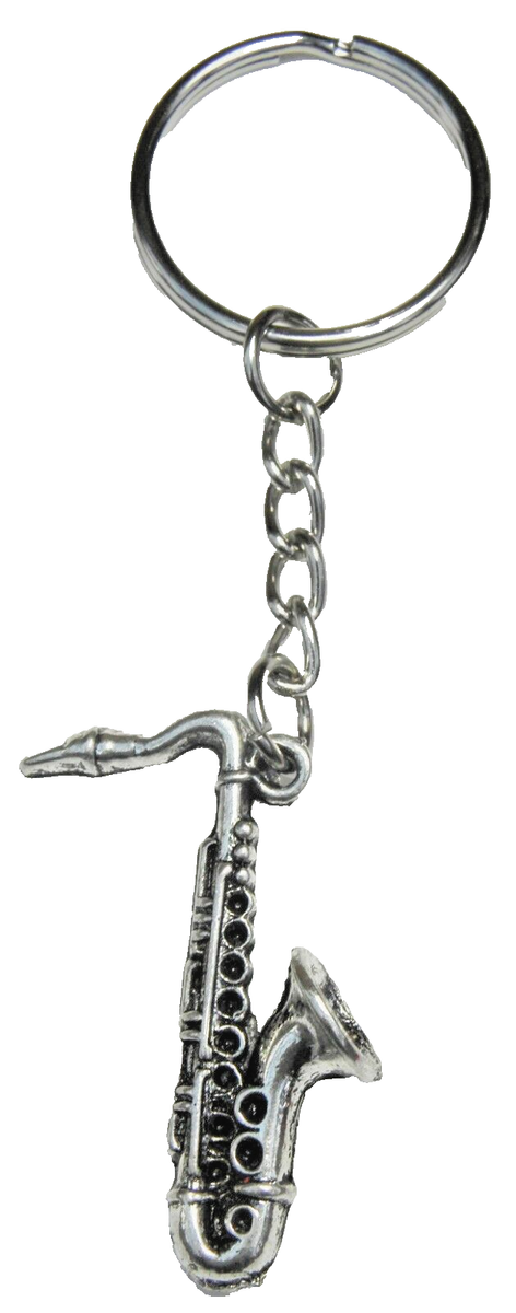 Saxophone Key Ring Keyring Sax Musician UK