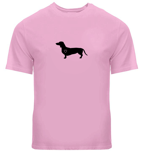 Dachshund Heart Dog Men Unisex Tee T-Shirt Graphic Gift Cute Doggy Sausage Puppy - Picture 26 of 30