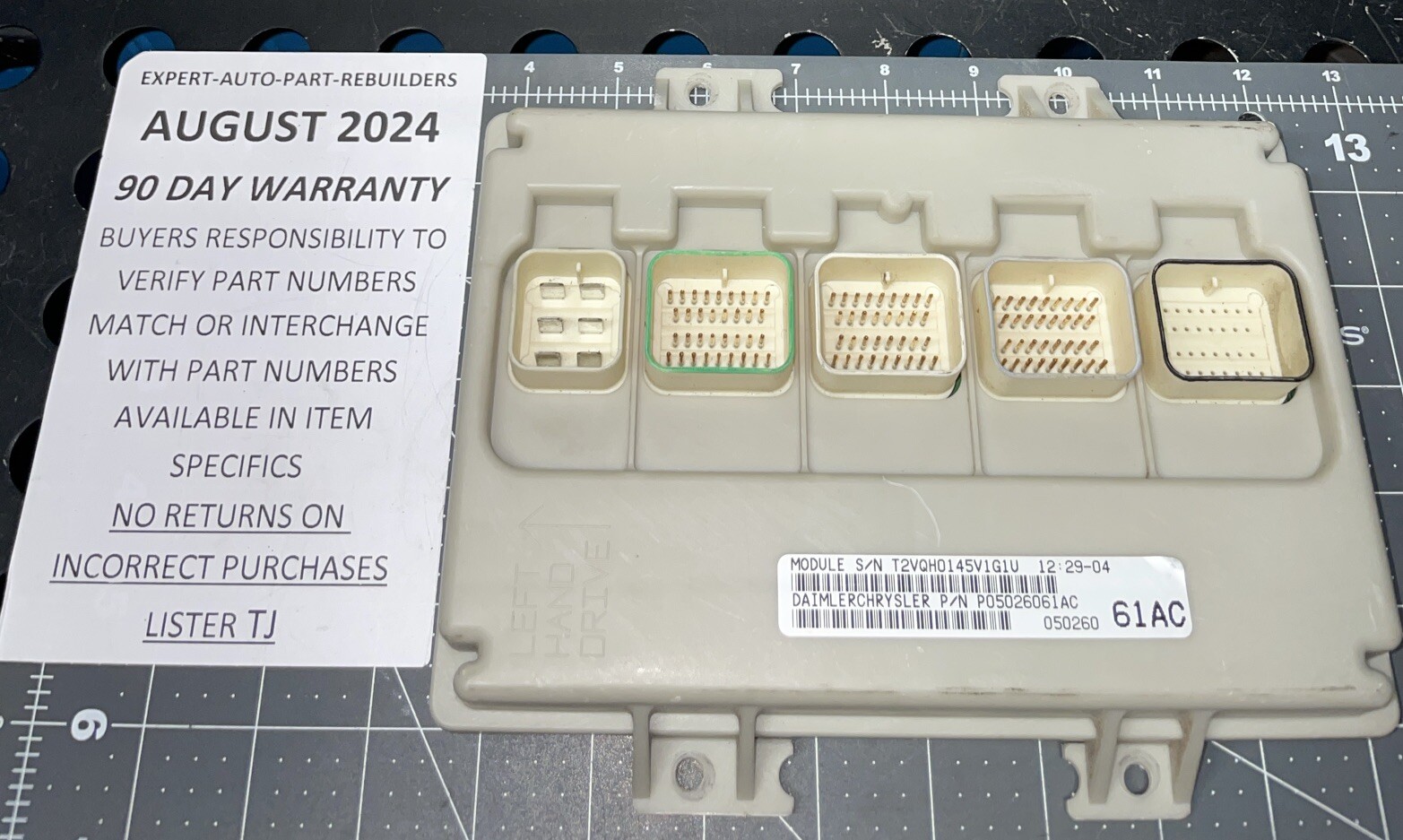 2005 2006 DODGE CARAVAN BODY CONTROL MODULE BCM OEM 05026061AC | eBay