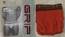 C-IN2 Grip 2.0 Mesh Athletic Lowrise Brief - Medium, rust red