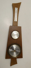 VINTAGE WEST GERMAN CLOCK FACE WALL BAROMETER HYGROMETER MADE IN GERMANY