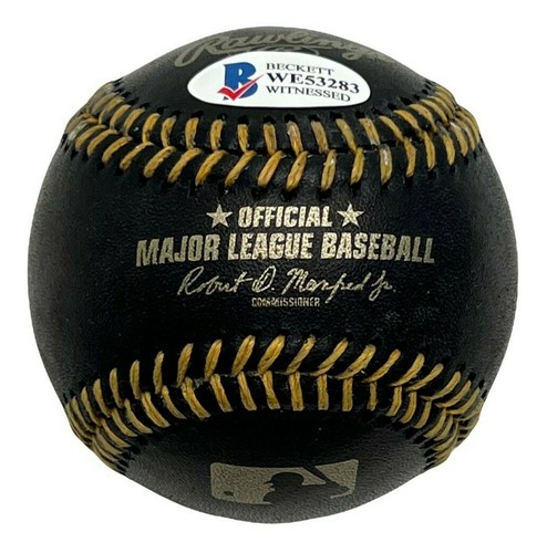 Bill Russell Signed Black Major League Baseball BMLB w/ "81 WS Champs" BAS - Picture 3 of 4