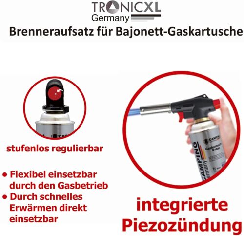 Küchenbrenner Flambierbrenner gas Bunsenbrenner für Creme Brulee Steak BBQ Flame - Bild 3 von 4