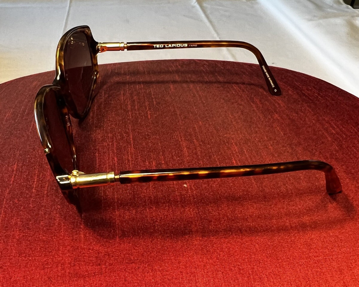 TED LAPIDUS PARIS VINTAGE SUNGLASSES TL217 Tortoise Shell  display picture 1