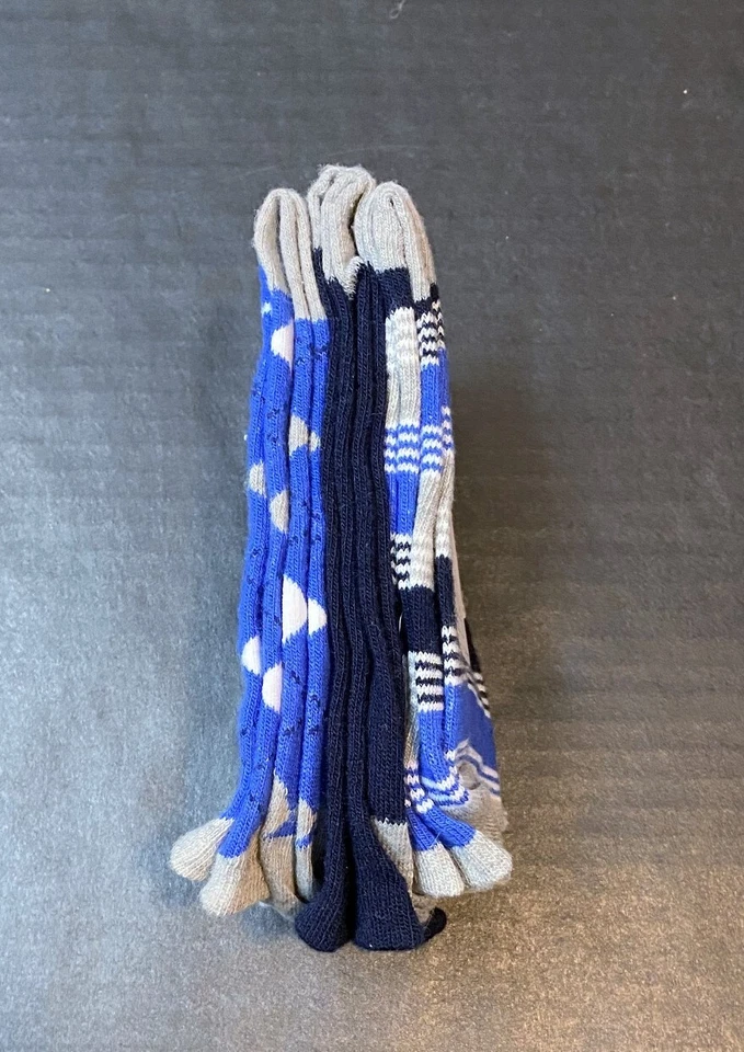 Paquete de 3 calcetines The Children's Place para niños argyle y rayas, medianos (1-2) Foto 3 de 3