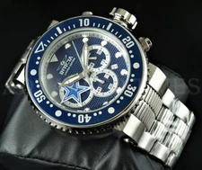 Invicta 33123 Men's 52mm NFL 52mm Pro Diver Chronograph DALLAS COWBOYS Watch