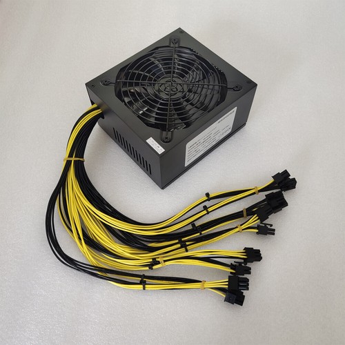 AC176~264V Mute Power Supply PSU for 1800W Gold Power Support 8 Graphics Cards - Afbeelding 3 van 4